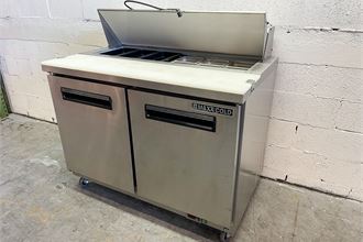 Maxx Cold 48" Sandwich/Salad Prep Station in Stainless Steel. Model # MXCR48S