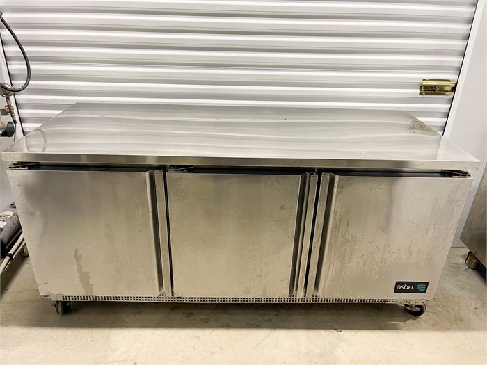 Asber 72" Three Solid Door Undercounter Refrigerator Model # AUTR-72