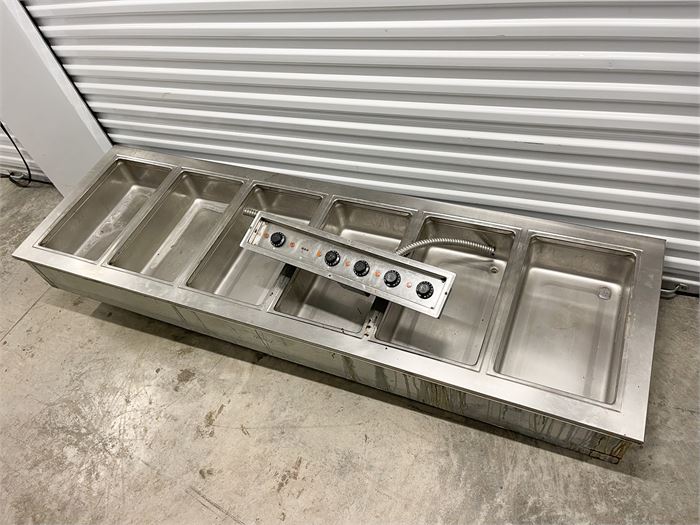 Drop-In Hot Food Well With Remote Stainless Steel 87" X 26"