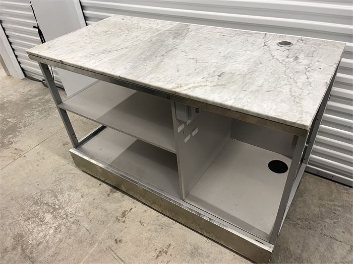 Cashier Cabinet With Marble Top 60" X 30"