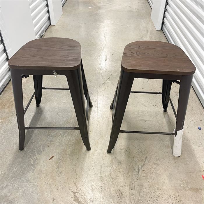 (2) Two Stools (24" Height)