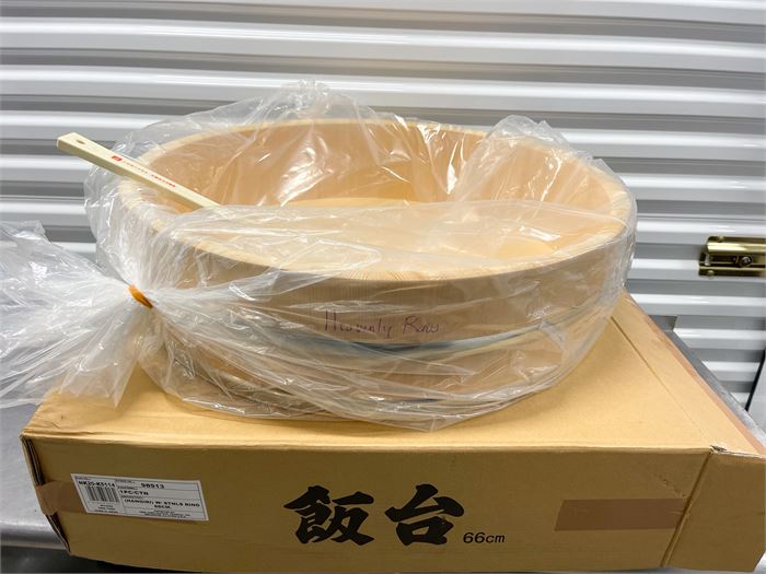 NEW****Japanese Wooden Hangiri Sushi Rice Mixing Bowl 66CM