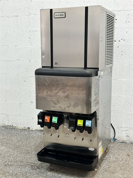 Ice-O-Matic Air Cooled Ice Machine & Cornelius Cubed Ice & Soft Drink Dispenser